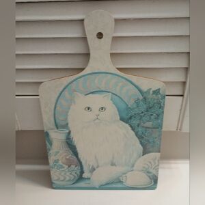 Jenny Barron Vintage 1980's Cat Themed Chopping Board